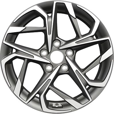 Khomen Wheels KHW1716 (Changan CS35 Plus) 7x17 5x110 ET 46 Dia 63.3 Gray-FP