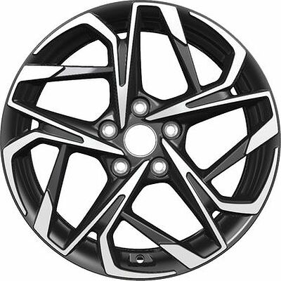 Khomen Wheels KHW1716 (Kodiaq/Tiguan) 7x17 5x112 ET 40 Dia 57.1 Black-FP