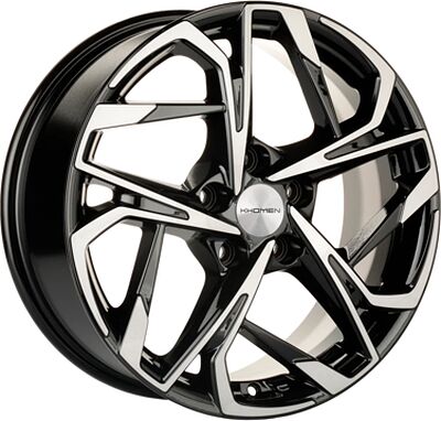 Khomen Wheels KHW1716 (Octavia) 7x17 5x112 ET 49 Dia 57.1 Black-FP
