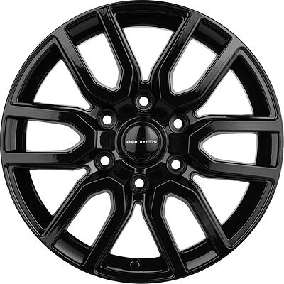 Khomen Wheels KHW1723 8x17 6x139.7 ET 38 Dia 67.1 BLACK