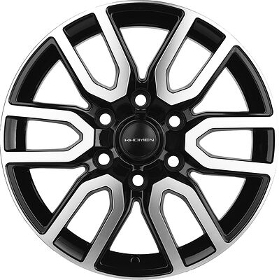 Khomen Wheels KHW1723 8x17 6x139.7 ET 46 Dia 67.1 BLACK-FP