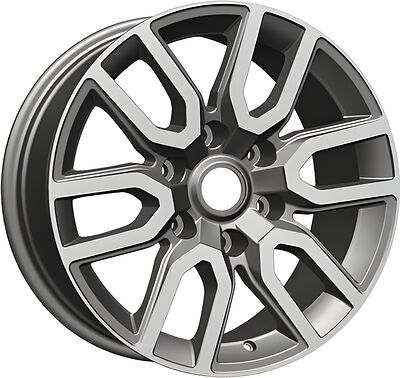 Khomen Wheels KHW1723 (Fortuner/Hilux) 8x17 6x139.7 ET 30 Dia 106.1 Gray-FP