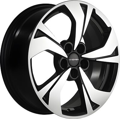 Khomen Wheels KHW1724 (Camry) 7x17 5x114.3 ET 45 Dia 60.1 Black-FP