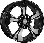 Khomen Wheels KHW1724 (FAW Besturn X80) 7x17 5x114.3 ET 45 Dia 67.1 Black Khomen Wheels KHW1724 (FAW Besturn X80) 7x17 5x114.3 ET 45 Dia 67.1 Black