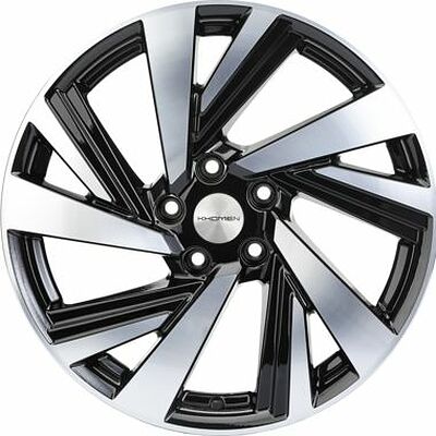 Khomen Wheels KHW1801 (Optima) 7.5x18 5x114.3 ET 52.5 Dia 67.1 Black-FP