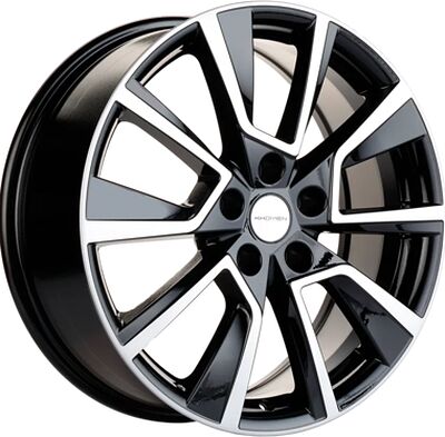 Khomen Wheels KHW1802 (Coolray) 7x18 5x114.3 ET 50 Dia 54.1 Black-FP