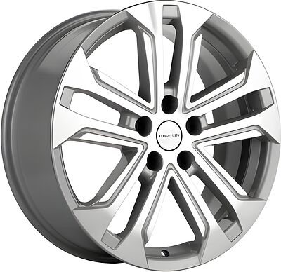Khomen Wheels KHW1803 (Dargo/Jolion) 7x18 5x114.3 ET 37 Dia 66.5 F-Silver-FP