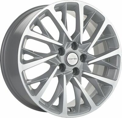Khomen Wheels KHW1804 (Kodiaq/Tiguan) 7.5x18 5x112 ET 43 Dia 57.1 F-Silver-FP