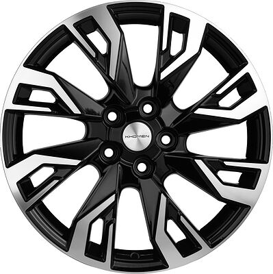 Khomen Wheels KHW1809 7x18 5x114.3 ET 53 Dia 54.1 BLACK-FP