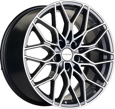 Khomen Wheels KHW1902 BMW Front 8x19 5x112 ET 30 Dia 66 Gray-FP
