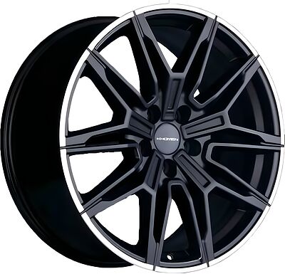 Khomen Wheels KHW1904 (3/4/5/6 Front) 8.5x19 5x112 ET 30 Dia 66.6 Black matt MR