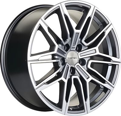 Khomen Wheels KHW1904 BMW Front 8x19 5x112 ET 30 Dia 66 Brilliant Silver-FP