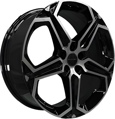 Khomen Wheels KHW1909 (Haval F7/F7x) 7.5x19 5x114.3 ET 40 Dia 64.1 Black-FP