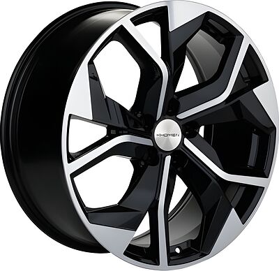 Khomen Wheels KHW2006 Audi/VW 8.5x20 5x112 ET 33 Dia 66.6 Black-FP