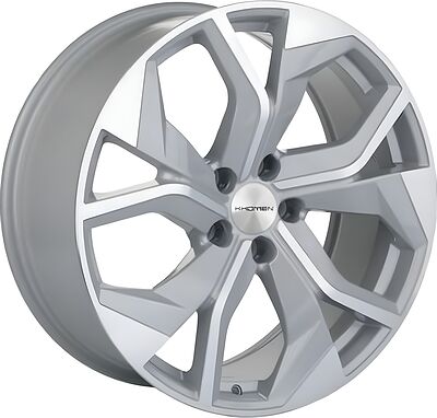 Khomen Wheels KHW2006 (Q8) 8.5x20 5x112 ET 20 Dia 66.5 Brilliant Silver-FP