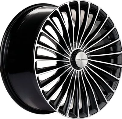 Khomen Wheels KHW2008 (Turbo II E-class) 8.5x20 5x112 ET 43 Dia 66.6 Black-FP