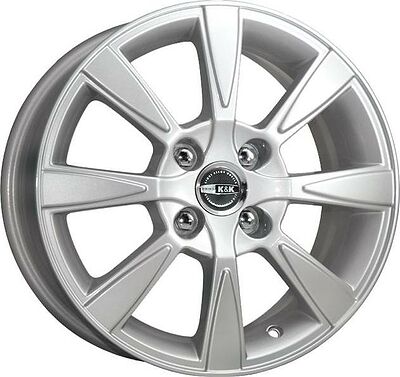 КиК Антей 5.5x13 4x98 ET 35 Dia 58.6 алмаз сильвер