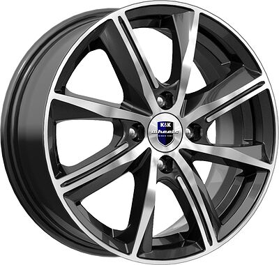 КиК Арнар 6x15 4x100 ET 40 Dia 67.1 алмаз_черный_sk