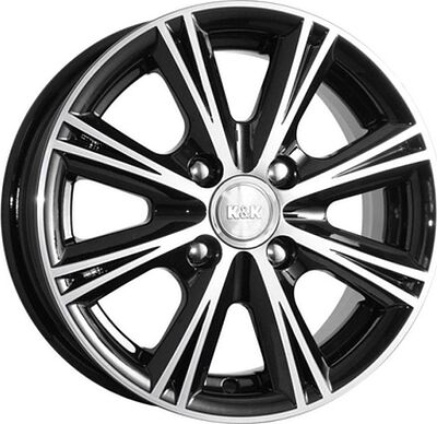 КиК Аттика 5.5x14 4x100 ET 43 Dia 60.1 алмаз черный