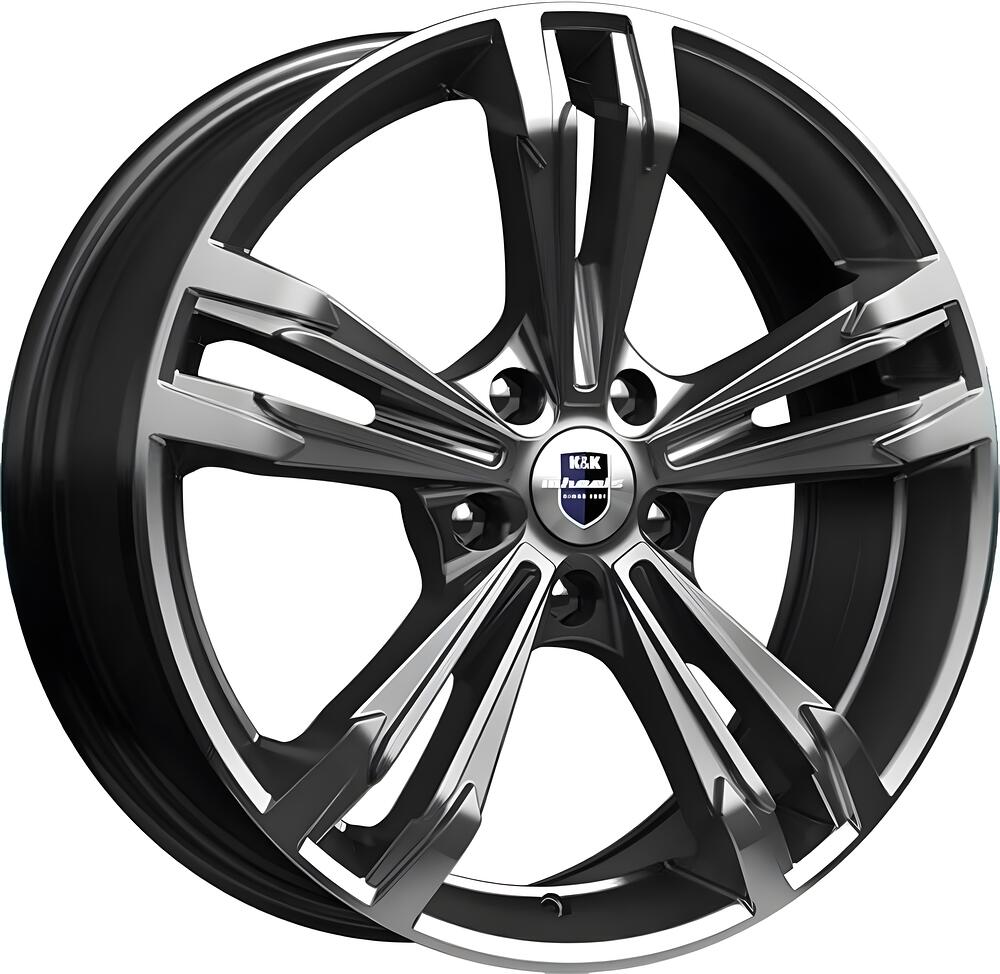 КиК Каррера 7x18 5x108 ET 45 Dia 67.1 дарк платинум