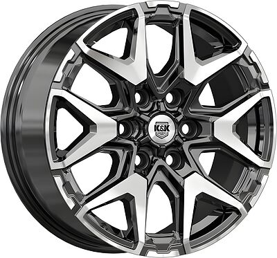 КиК Гангут 7.5x18 6x139.7 ET 41 Dia 67.1 алмаз черный