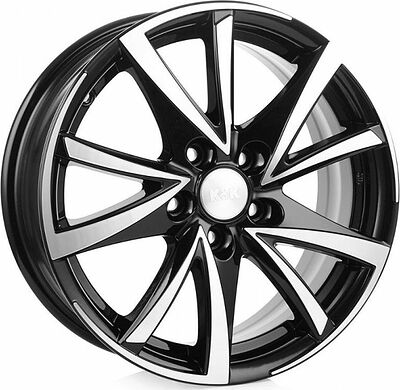 КиК Игуана 6x16 5x100 ET 38 Dia 67 алмаз черный