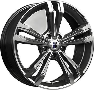 КиК Karrera Lightбрайт 7x18 5x114.3 ET 35 Dia 60.1 дарк платинум