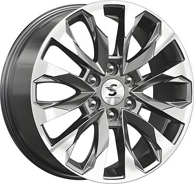КиК КР007 Pajero Sport 8x20 6x139.7 ET 38 Dia 67.1 Diamond Gloss Graphite
