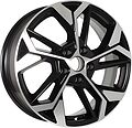 КиК КС1062 ZV 17_Emgrand X7 6.5x17 5x114.3 ET 45 Dia 60.1 алмаз черный