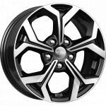КиК КС878 ZV 16_Octavia FL 6.5x16 5x112 ET 46 Dia 57.1 алмаз черный КиК КС878 ZV 16_Octavia FL 6.5x16 5x112 ET 46 Dia 57.1 алмаз черный