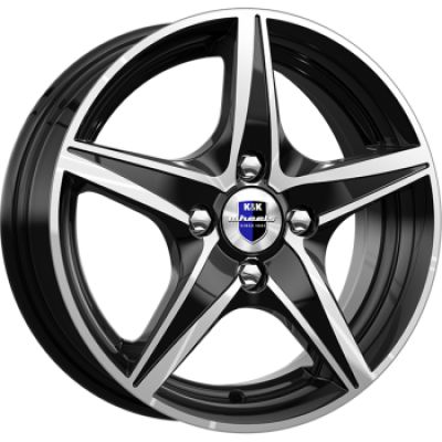 КиК Мустанг 5x14 4x98 ET 30 Dia 58 алмаз черный