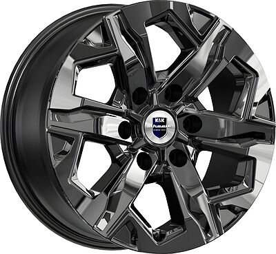 КиК Тейт 7.5x17 6x114.3 ET 30 Dia 66.1 сильвер