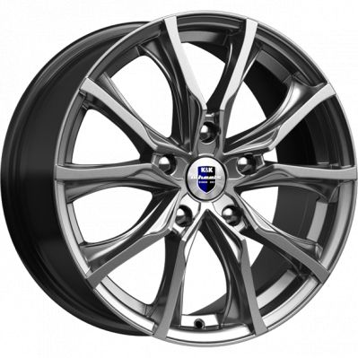 КиК Твист 7.5x17 5x112 ET 47 Dia 57.1 дарк платинум