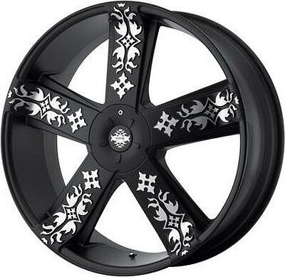 KMC KM669 8x20 5x112 ET 38 Dia 74 Black/Machined