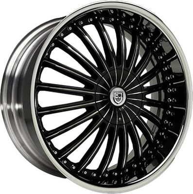 Lexani CS3 8x22 5x120 ET 37 Dia 78 Black/Chrome