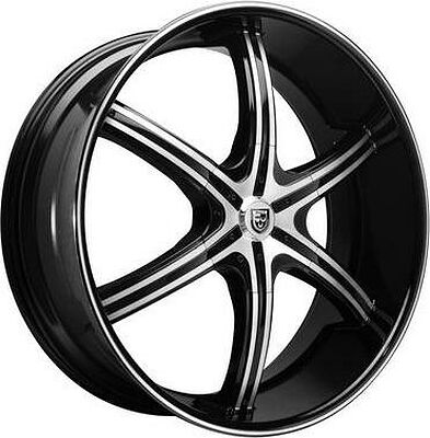 Lexani LX6 10x24 5x150 ET 35 Dia 110 Chrome/Black insert