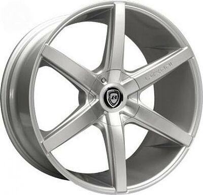 Lexani R6 7.5x17 5x108 ET 35 Dia 73 Silver/Mach Face