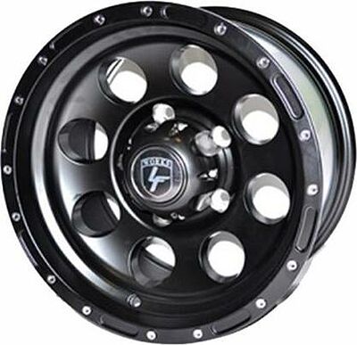 LF Works LF087 8x15 5x139.7 ET -5 Dia 110 Silver Full Machine Chrome Rivets