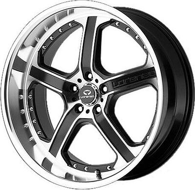 Lorenzo WL21 8.5x20 5x112 ET 32 Dia 66.6 Black/Machined