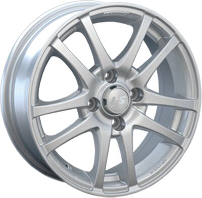 LS NG450 5.5x14 4x98 ET 35 Dia 58.6 silver