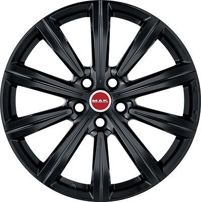 Mak Birmingham 8.5x20 5x112 ET 28 Dia 66.45 Gloss Black