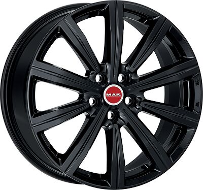 Mak Birmingham 8.5x20 5x112 ET 28 Dia 66.45 Gloss Black