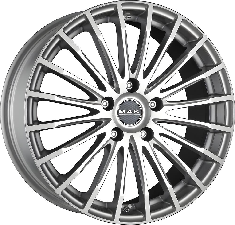 Mak Fatale 8x18 5x112 ET 30 Dia 76 Silver