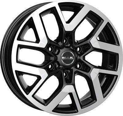 Mak Gravel 7.5x17 6x139.7 ET 38 Dia 67.1 Black Mirror