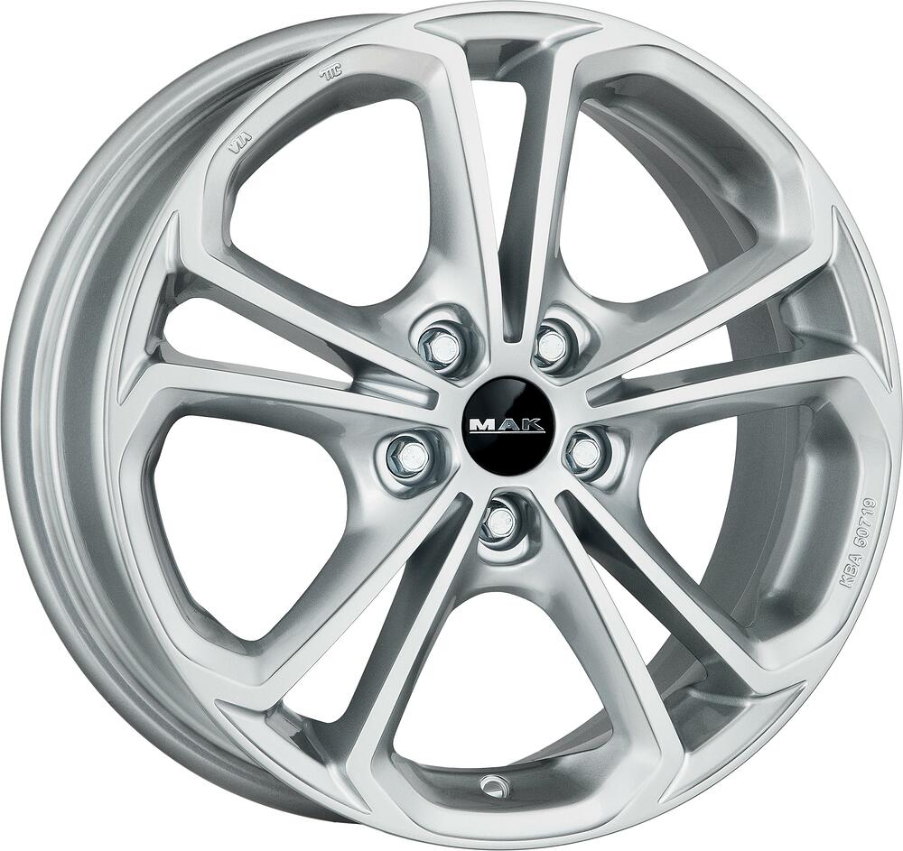 Mak Hessen 7x17 5x112 ET 42 Dia 76 silver