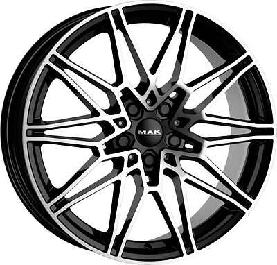 Mak Koenig 8x19 5x112 ET 48 Dia 66.6 Black Mirror