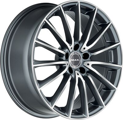 Mak Komet 7.5x19 5x112 ET 32 Dia 66.6 Gunmetal Mirror Face