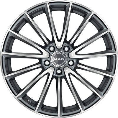 Mak Komet 7.5x19 5x112 ET 32 Dia 66.6 Gunmetal Mirror Face