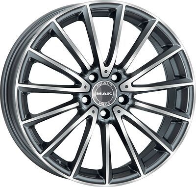 Mak Komet 7.5x19 5x112 ET 32 Dia 66.6 Gunmetal Mirror Face