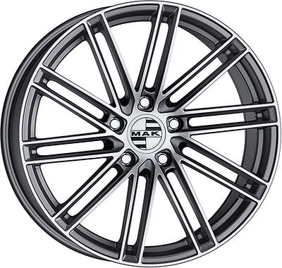 Mak Leipzig 9.5x22 5x130 ET 68 Dia 71.6 Gunmetal Mirror Face